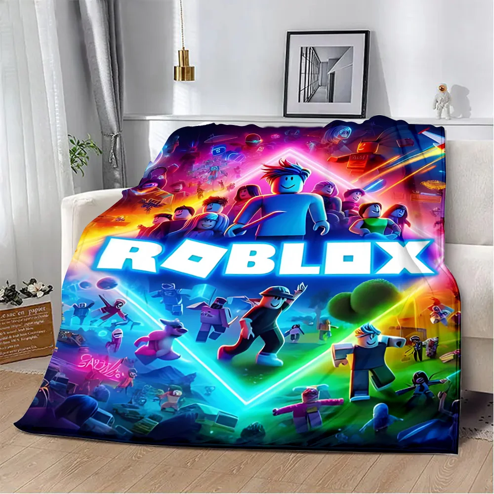 Printed Blanket R-R-ROBLOXS Picnic Blankets Warm Blanket Soft and Comfortable Blanket Home Travel Birthday Gift