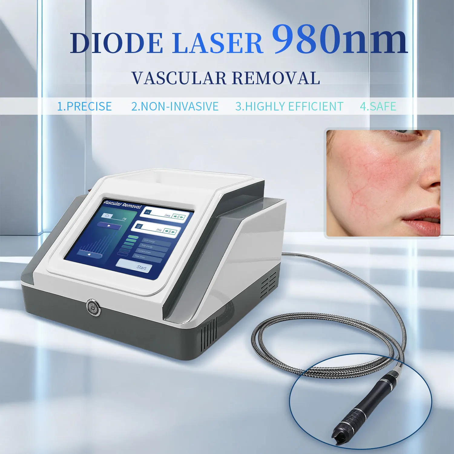 HD-Hot Selling Factory Direct Non-invasive 980nm Diode Laser Spider Vein Removal Machine for Beauty Clinic