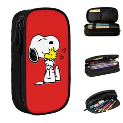 Cartoon Snoopy Peanuts Comics Accessories Pen Box Large Capacity School Accessories Pencil Bag Gift