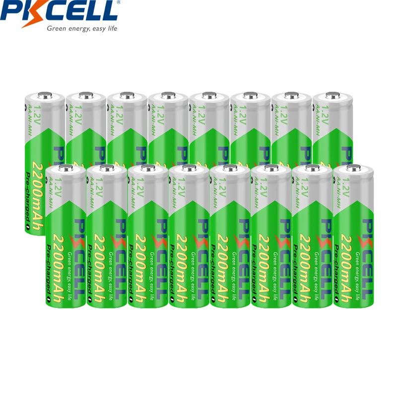 2/4/8/12/20PC AA 2200mAh Rechargeable Battery 1.2V NIMH 2A AA Pre-charged LSD Batteries for clock,toys,wireless mouse