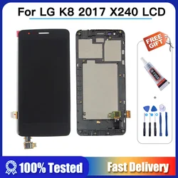 X240 LCD For LG K8 2017 Display with Frame Touch Screen for LG K8 X240 lcd Digitizer Assembly Replacement Parts 5.0 inch screen