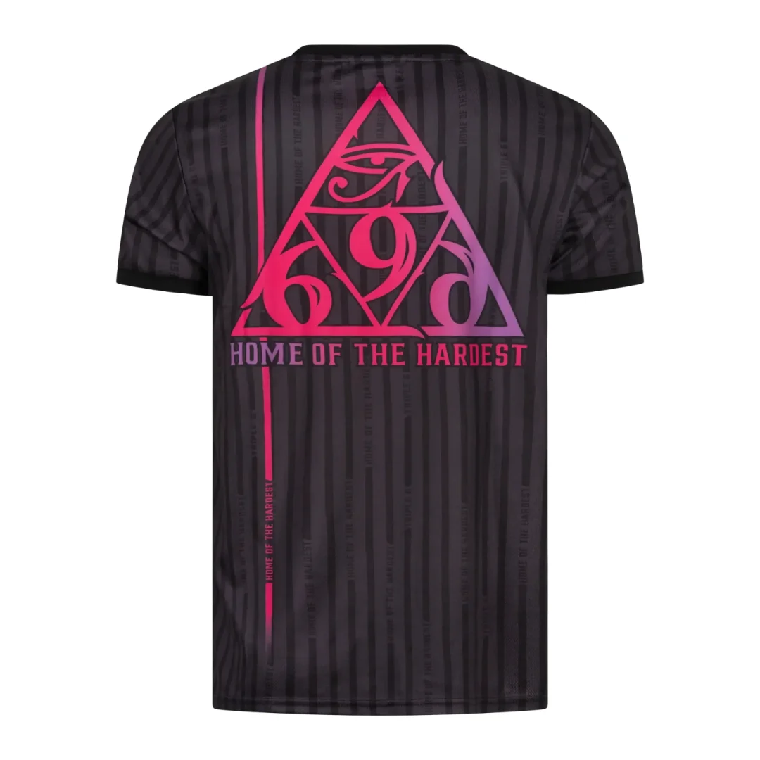 Triple 6 Home of the Hardest Soccer Jersey Short Sleeve Football Shirt Unisex Hardstyle Music Fan Streetwear Sports Tee