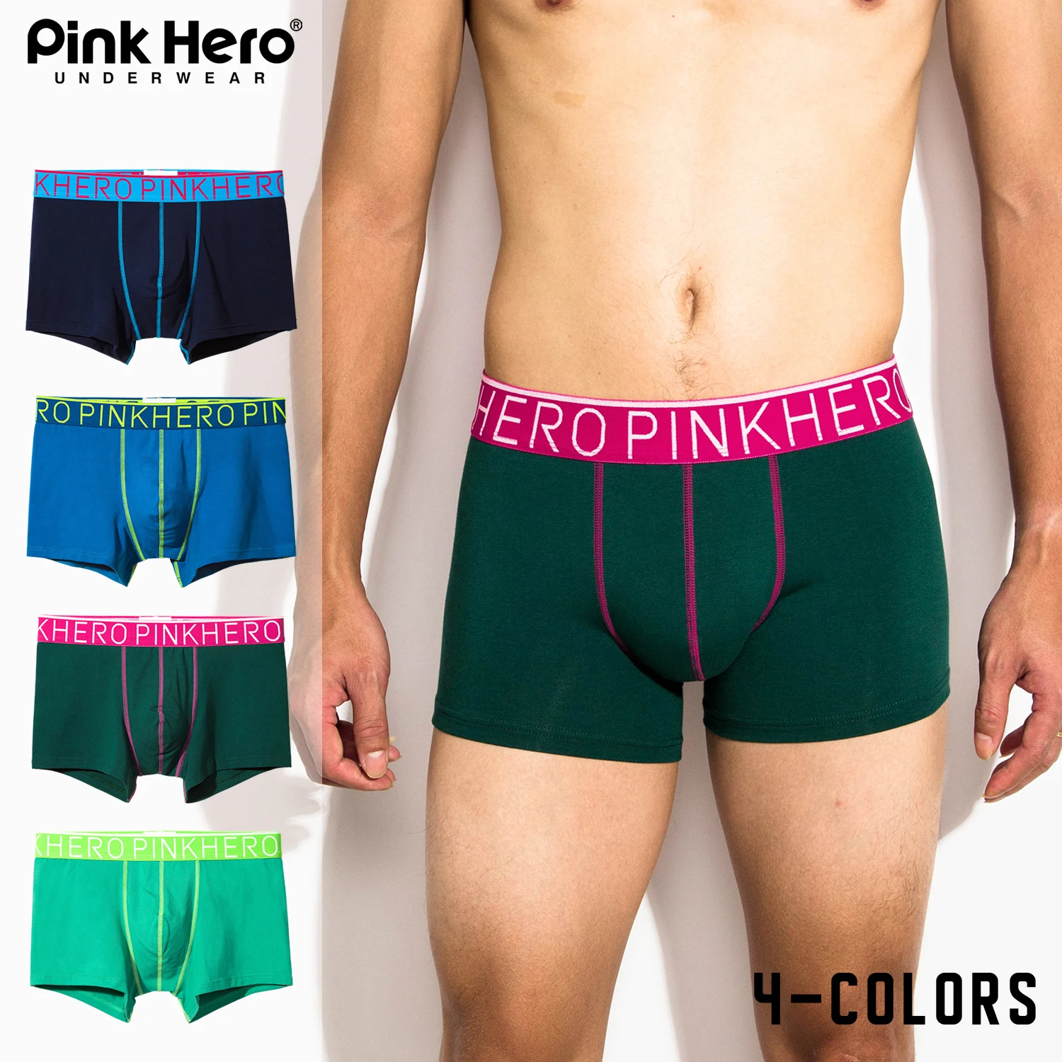 PINKHERO 260# Underwear For Men,Including Cotton Boxer Briefs And Comfortable Male Underpants And Men\'s Panties,Calzoncillos