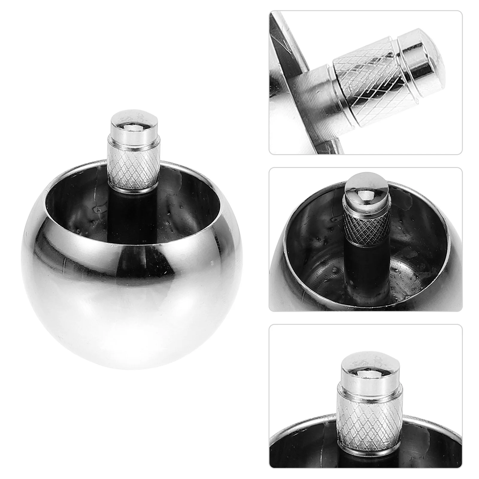 

Metal Flipping Gyro For Kids Smooth Rotating Mushroom Head Auto Flip Spin Game Child Hand-Eye Coordination Development