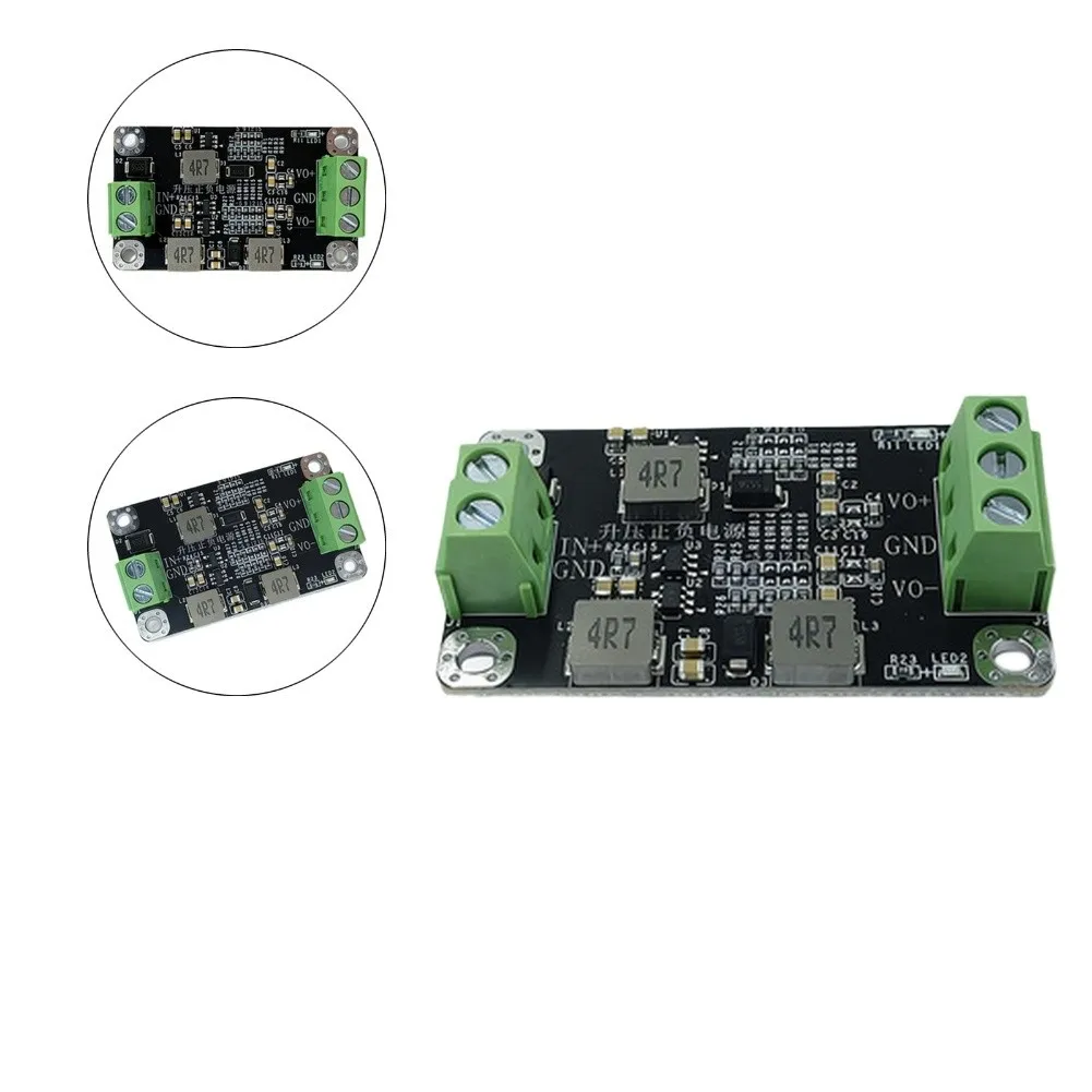 Step-up Converter DC-DC Boost Module Compact PCB Design Positive And Negative Outputs Ultra-low Ripple 30mV Black