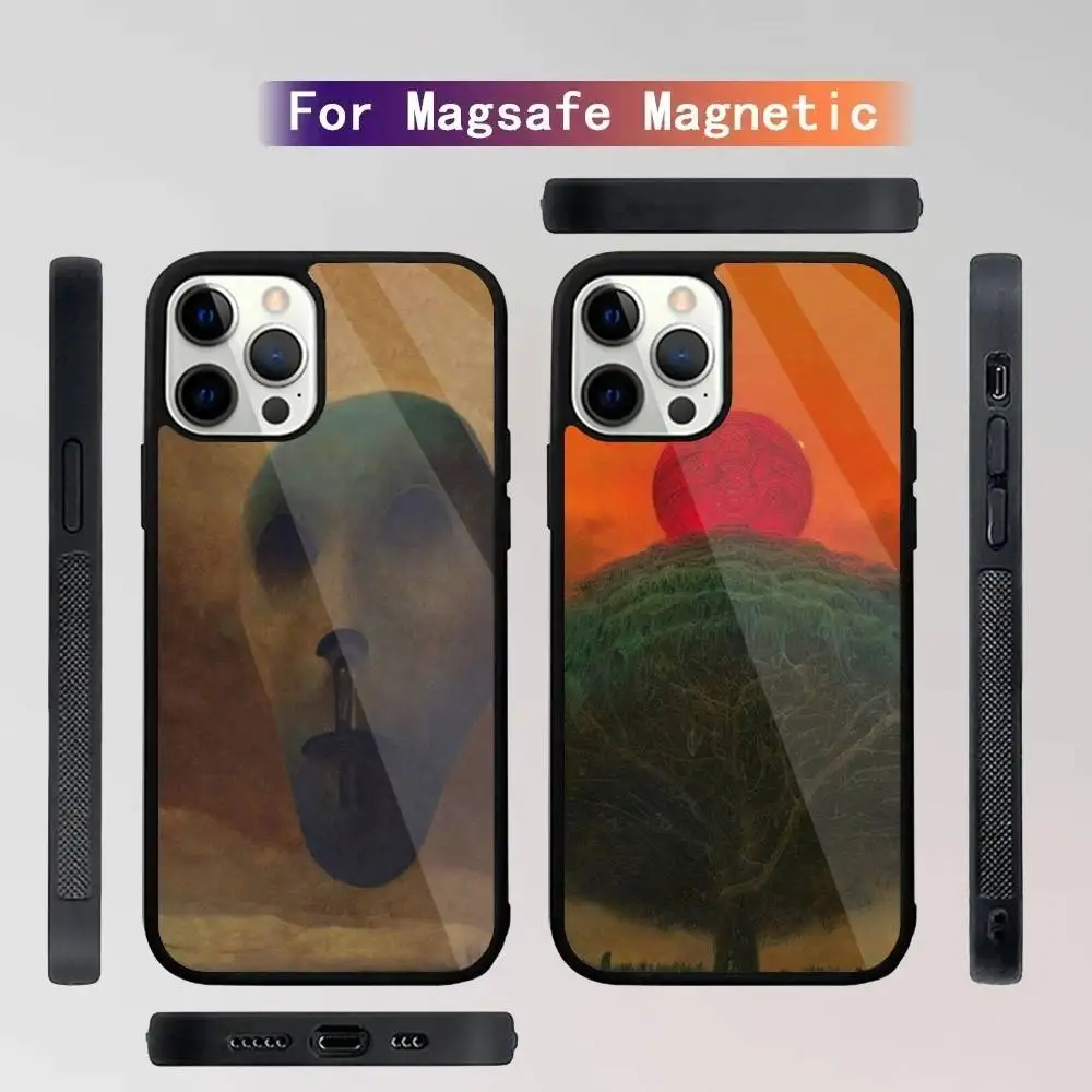 

Z-Zdzislaw-Beksinskis Phone Case For iPhone 16,15,14,13,12,11,Plus,Pro,Max Mini Magsafe Magnetic Wireless Charging