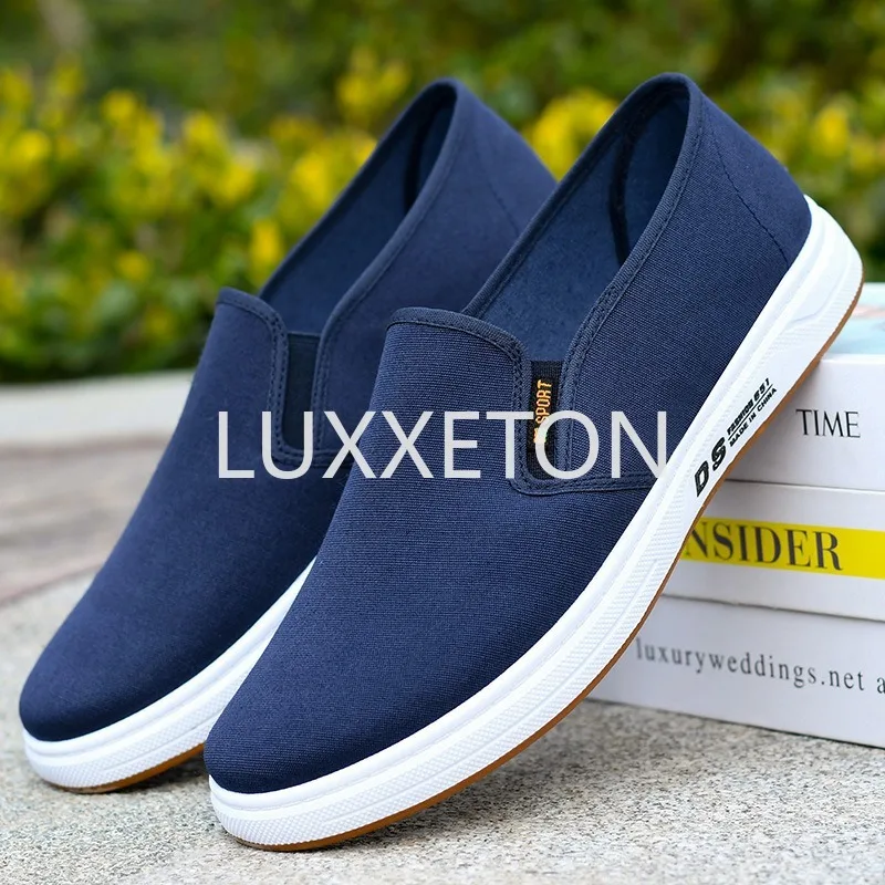 Men Canvas Shoes 2024 New Fashion Soft Sole Comfortable and Durable Casual Sports Shoes Spring and Autumn Round Head Walking ﻿