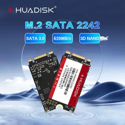 HUADISK M.2 SATA SSD 128GB 256GB Internal Solid State Drives M2 NGFF 2242 1TB 2TB 512GB Hard Disk For Desktop Thinkpad