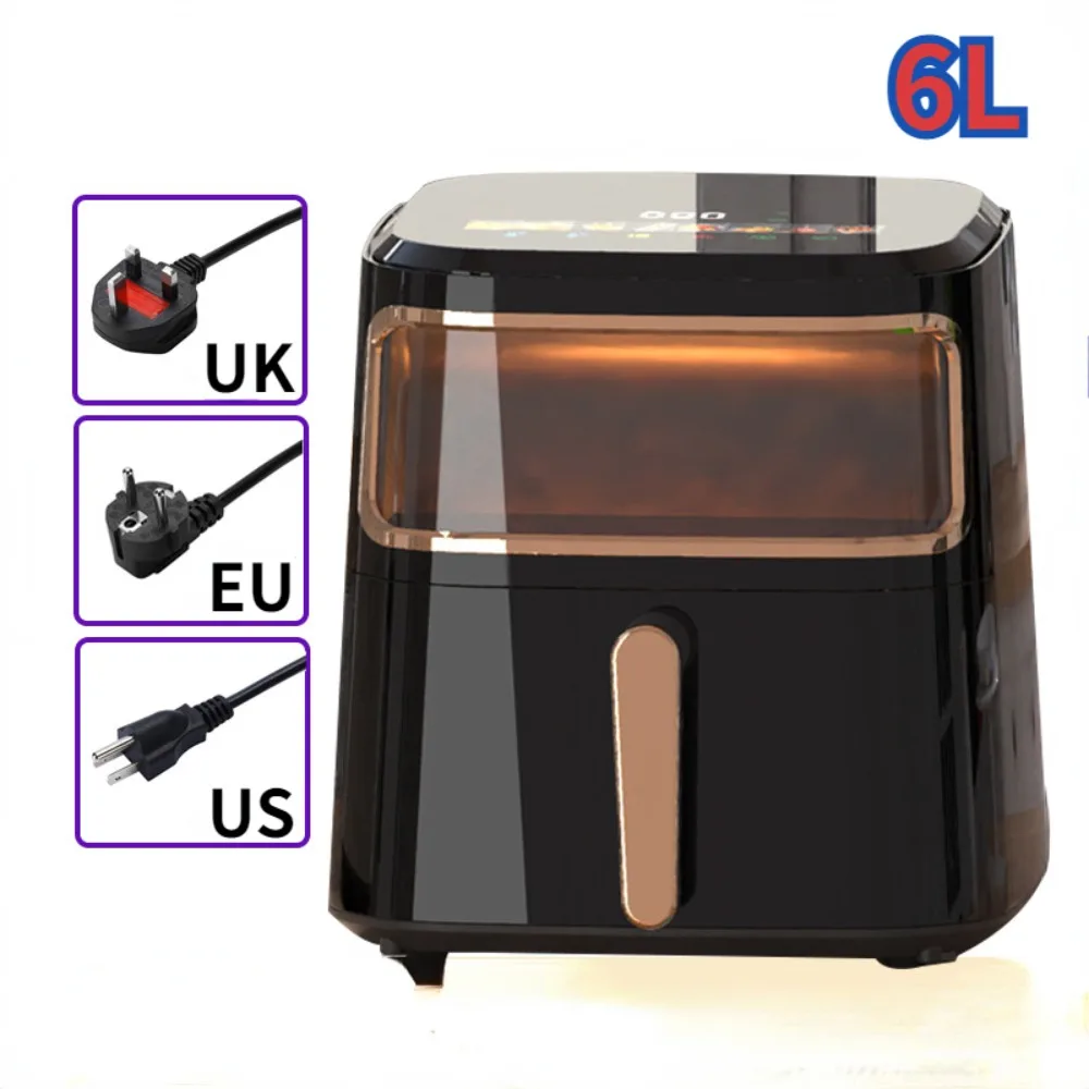 

6L AirFryer Visual intelligent home electric fryer oil-free multifunctional multi-layer oven air fryers deep fryer 220V 110V