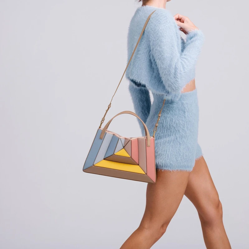 

2025 New Women Women geometry Shoulder Bag Fashion Luxury Ladies Messenger Bags High Quality Female Single shoulder underarm bag