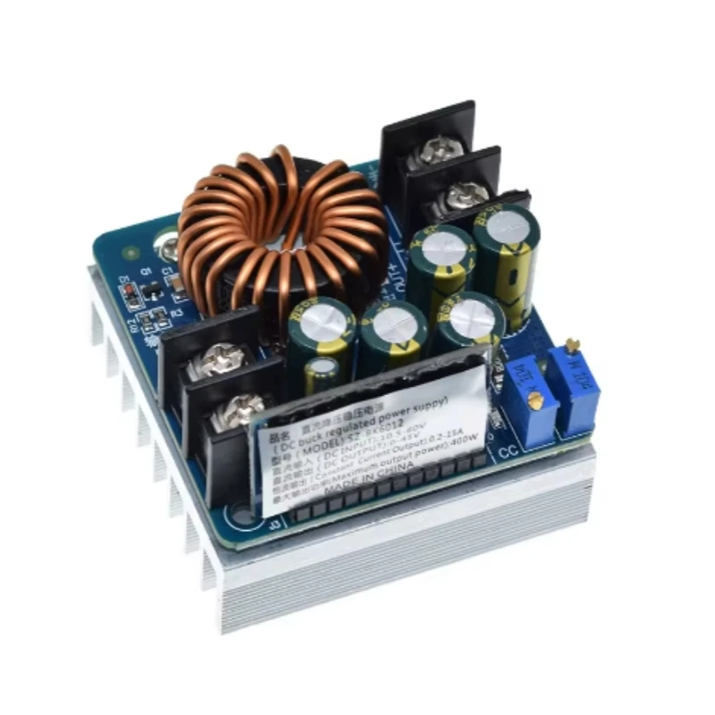 DC-DC 400W 15A Step Down Buck Converter DC 10V-60V To 0-45V Constant Voltage Constant Current Adjustable Power Supply Module