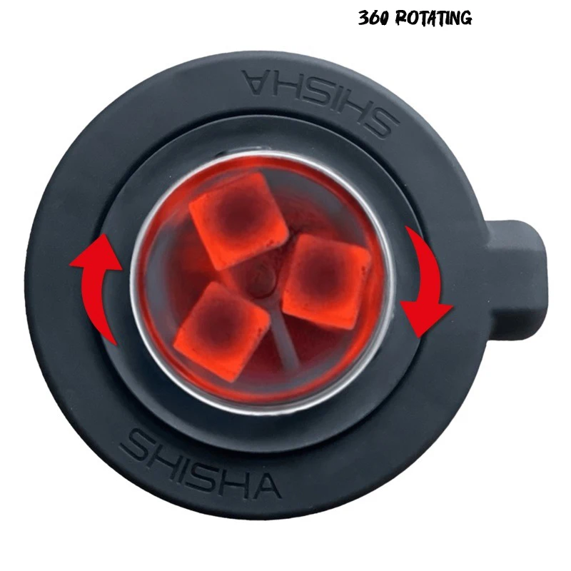 2025 Kaca Putar G-vity Air OEM Kustom 360 Gravitasi Hookah Gravitasi Hookah Set Lengkap Shisha Sempurna 5 Bagian Hookah
