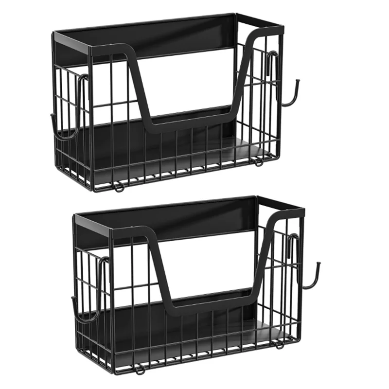 

AC39-For Fridge Organizer For Refrigerator Pantry Kitchen Counter Laundry 2 Set Magnetic Shelf