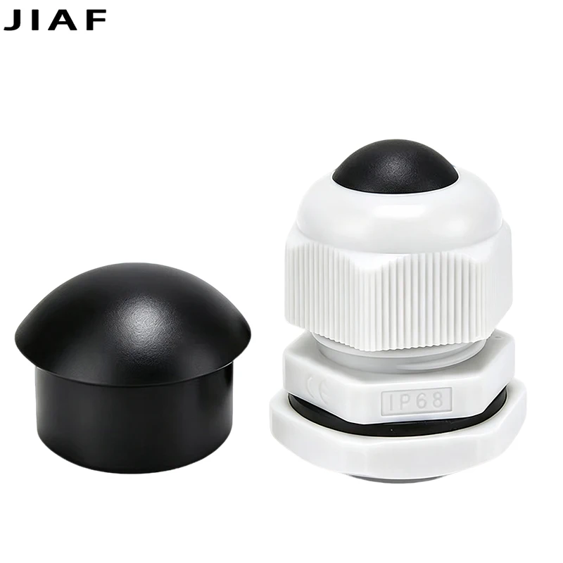 JIAF Nylon Spherical Plug Use for Cable Gland Round Plug 6/8/10/12/14/18/25/32/44mm Semicircular Plug