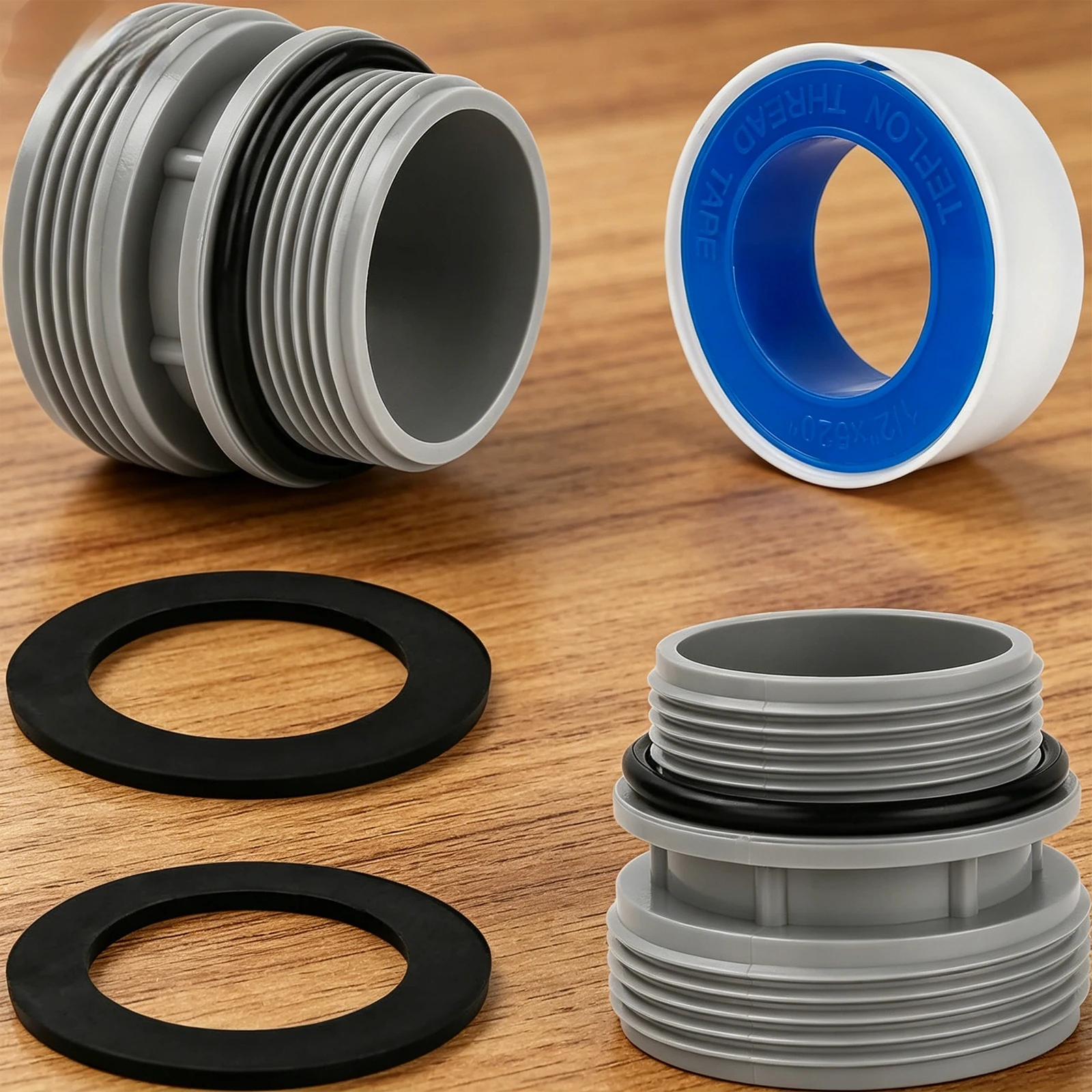 Compatible for Intex 4560 Plastic Pool Pump Hose Adaptor  Proof Pools Pumps Short Adapter Rust Proof Pools Piping Accessory