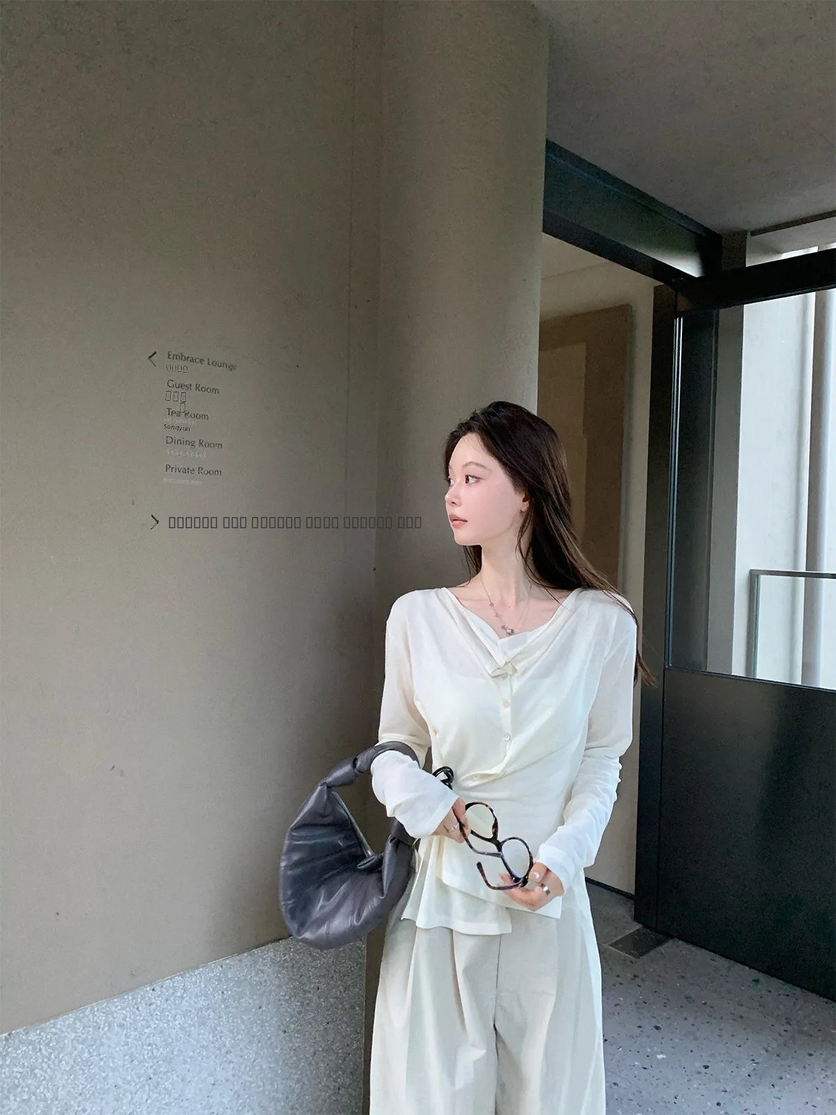 

Женский повседневный свободный вязаный кардиган Seeyouiceland Thin Mist Aesthetic из 70% шелка с бамбуковыми вставками и эффектом снежинок, прозрачный, тонкий, с открытым передом