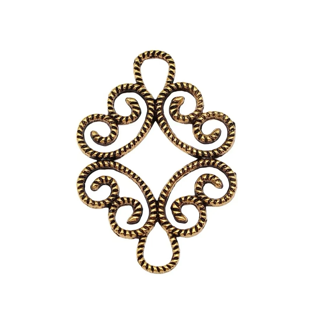 

10pcs 45x32mm Zinc alloy metal tibetan silver,antiqued gold plated connector T0556 for jewelry making