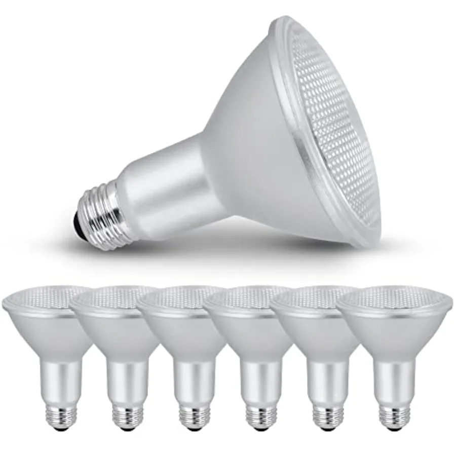 PAR 30 led Bulbs Dimmable Long Neck Bulb, 11W led Flood Light Bulbs 75 watt Equivalent, 800 Lumens, 3000k, 120V, Indoor/Outdoor