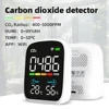 휴대용 LCD 공기질 계량기, 음성 알람 포함 온습도 테스터, 3 in 1/8 in 1 WiFi PM1.0 PM2.5 PM10 CO2 TVOC HCHO 3