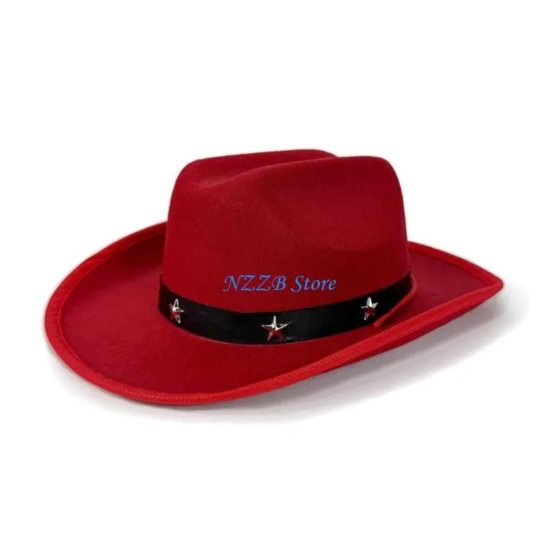 

T21F Equestrian Hat Cowboy Hats for Children with Stylish Star Detail Ages 3-12