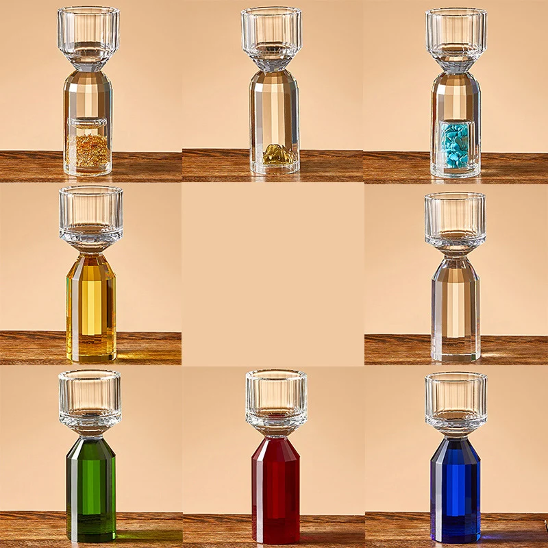 

Хрустальная стеклянная чашка для белого вина с вертикальными канавками Графин Свет для домашнего использования Высококачественная двухсекционная маленькая чашка для вина Набор для вина