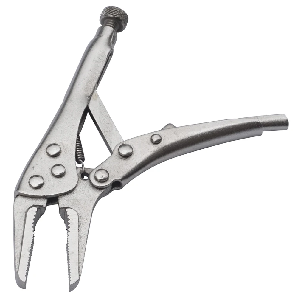 MacWork 5 in. Long Nose Locking Pliers Mini Locking Pliers 5 Inch Locking Pliers For DIY Hand Repair Tools