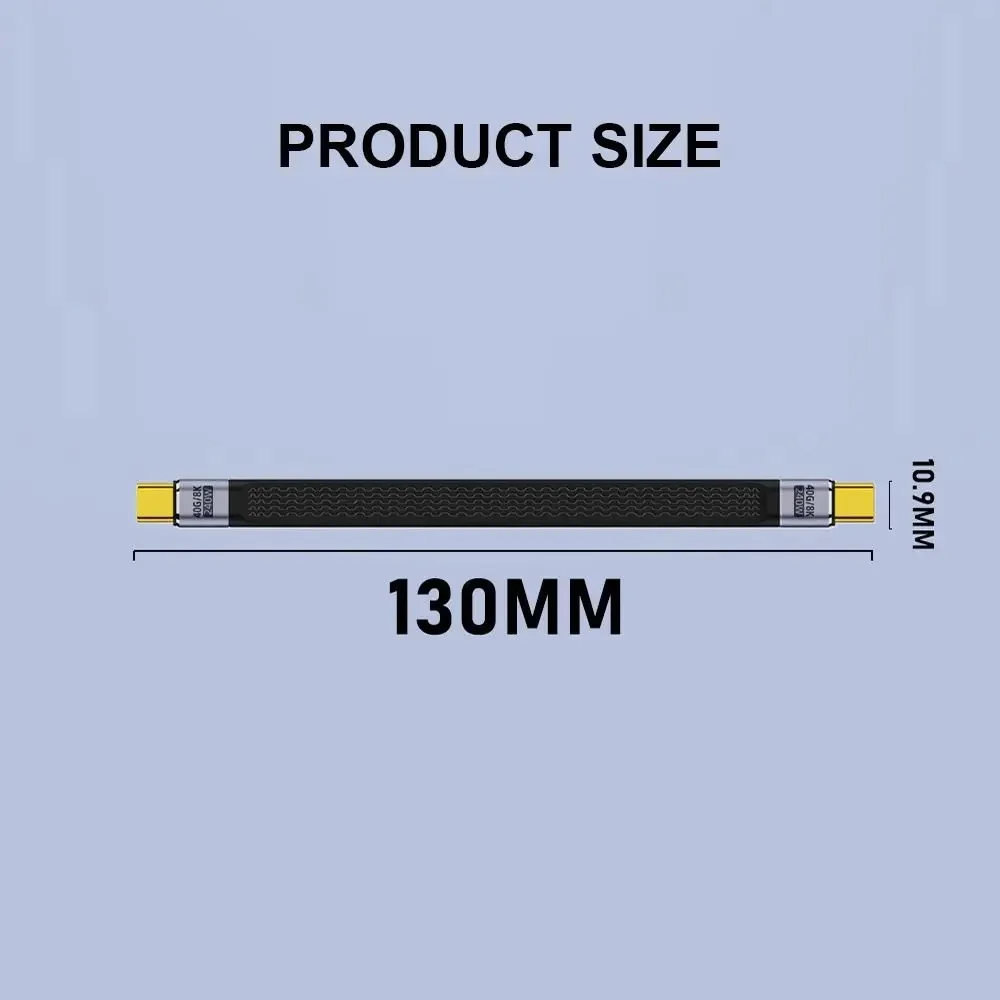 PD 240W 5A Type C to USB C Fast Charging Cable USB 4.0 Gen3 40Gbps Thunderbolt 3 8K@60Hz FPC Data Cable Cord for MacBook Pro