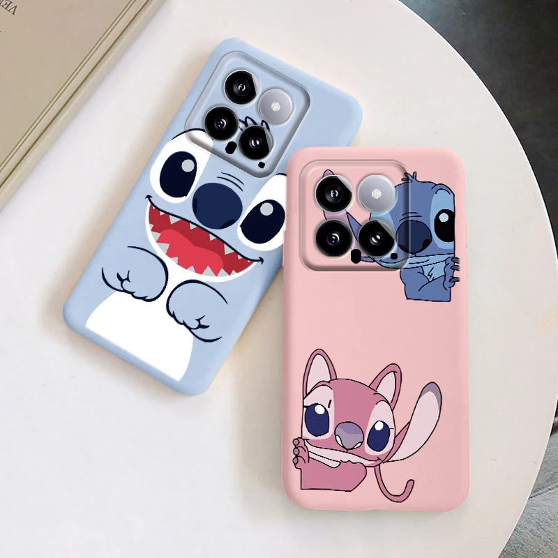 For Xiaomi 14 Case Kawayi Stich Monster Protective Shell Xiaomi Mi 14 Cartoon Painted Soft Silicone Funda For Xiaomi14 Cover