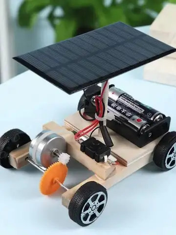 DIY Solar Electric Vehicle Science Teaching Tool Assembly Puzzle STEM Education Model Creative Invention Student Education
