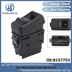SORGHUM 8157753 1624112 Volvo FH FM FL NH kamyon için pencere kontrol anahtarı düğmesi yüksek performanslı pencere kaldırıcı kontrol anahtarı
