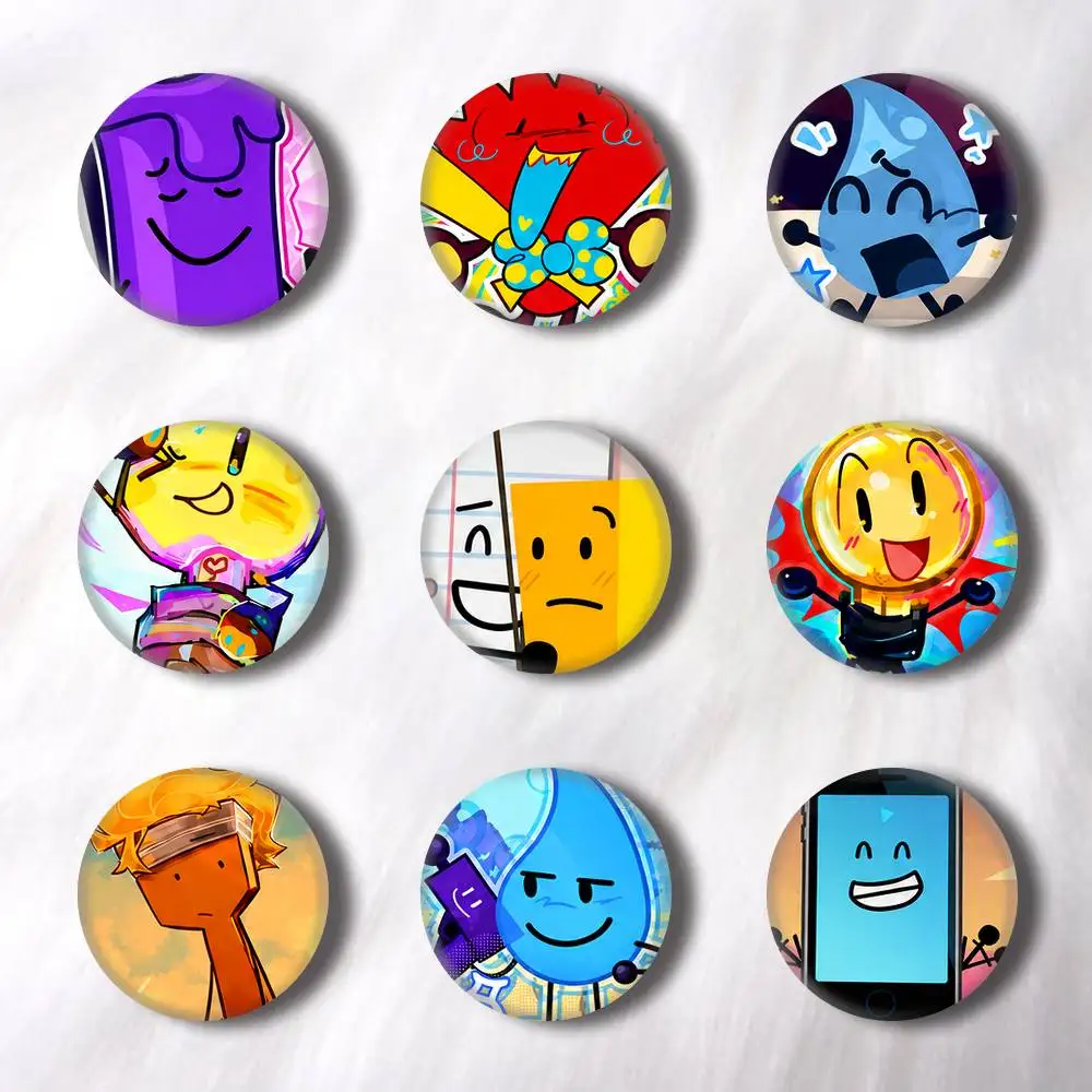 I-Inanimate Insanity Pins Badges Round Laser Badge Brooch Clothes Backpack Accessories