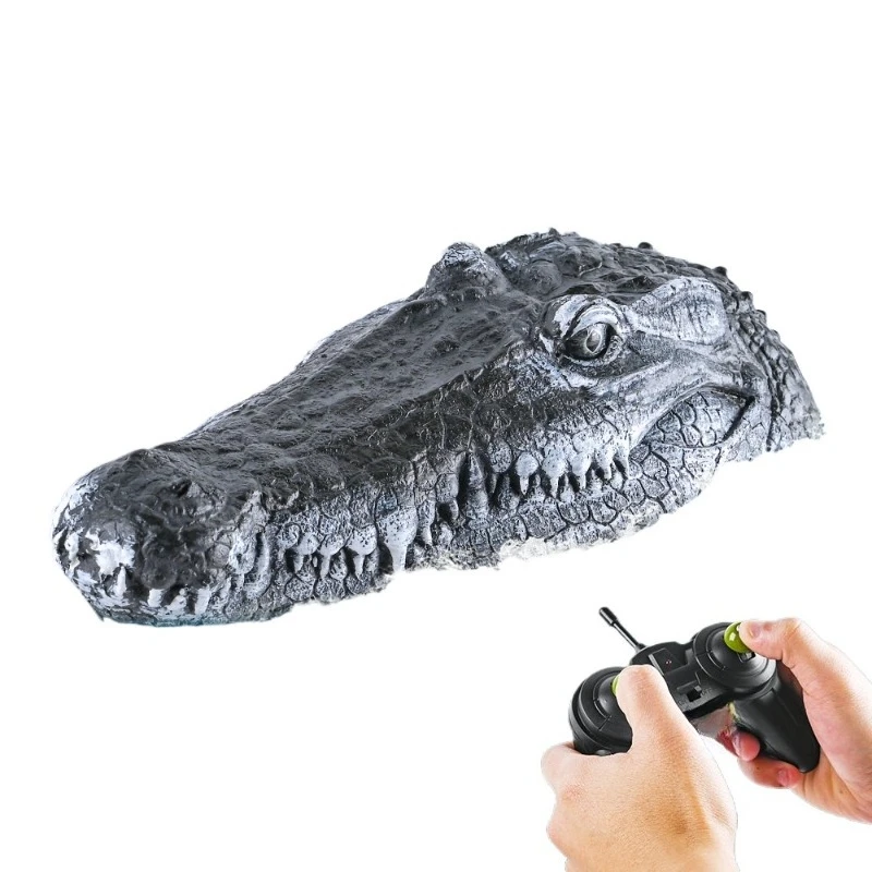 Nuevo flotador de agua de cocodrilo con control remoto, juguete para trucos de parodia de Halloween, modelo animal, juguete de piscina de simulación