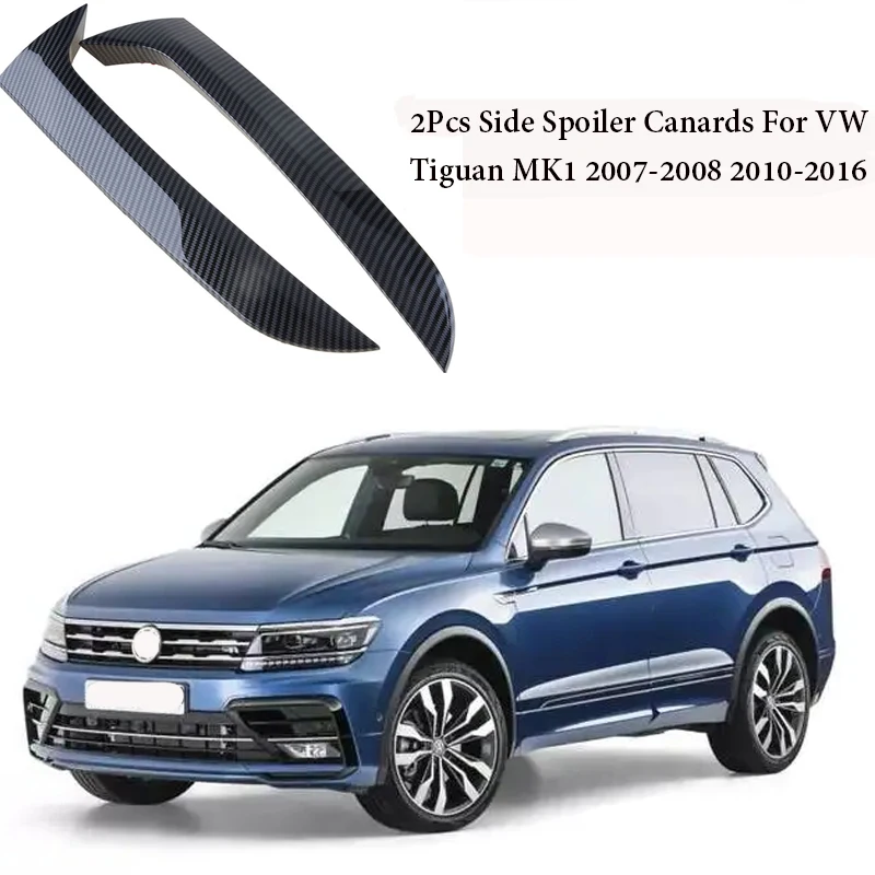 

Carbon Fiber Pattern Rear Window Side Spoiler Canards Splitter For VW Tiguan MK1 2007 2008 2010-2016 Car Stickers