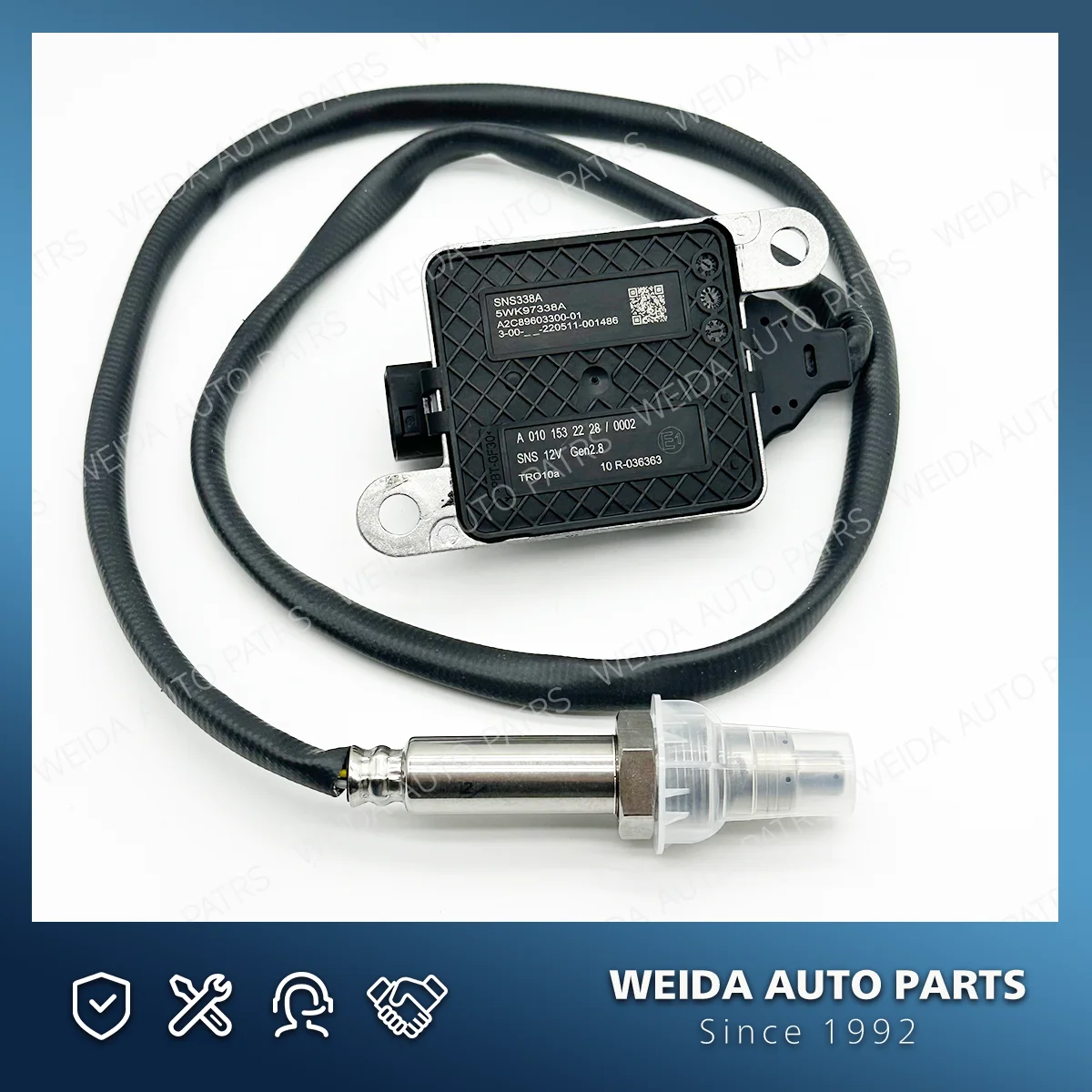 A0101532228 NOx Sensor for Mercedes Benz Detroit DD13 DD15/16 Freightliner Cascadia Nitrogen Oxygen Sensor