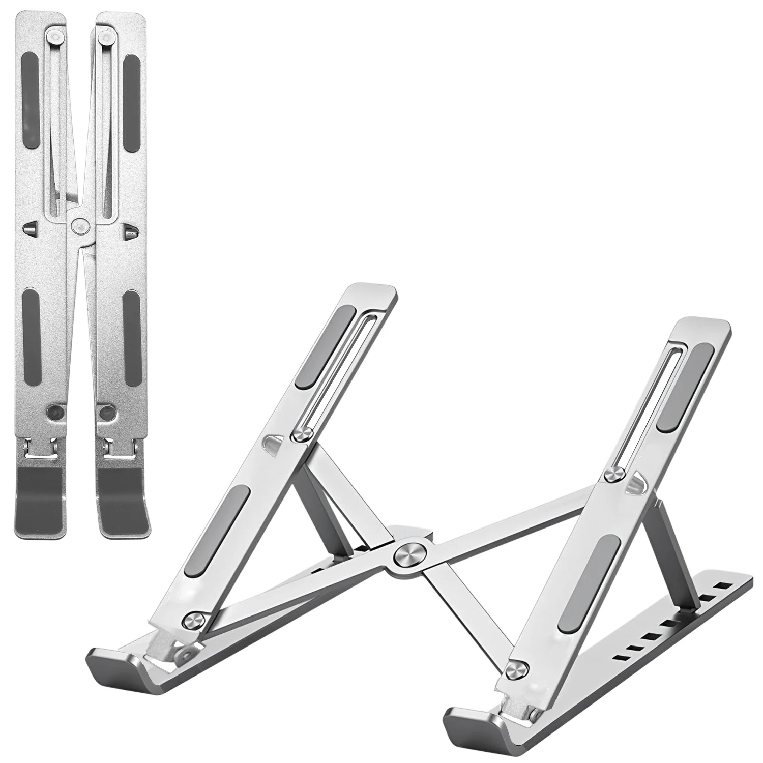 1PC Universal Adjustable Laptop Stand, Foldable Non‑Slip Notebook Holder Cooling Base Bracket for Home Office Desktop