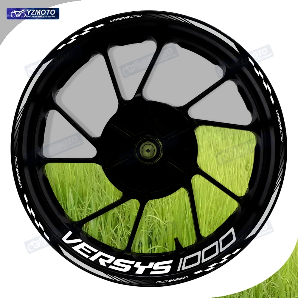 

For VERSYS1000 Motorcycle 17 Inch Front And Rear Wheel Stripe Sticker Wheel Decal Decorative Reflective Waterproof Rim Stickers