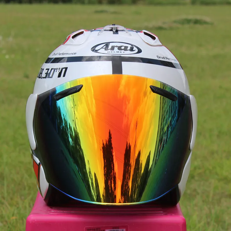 Motorcycle Helmet Open Face 3/4 Helmet SZ-Ram 3 White Snail Cycling Dirt Racing Motorcycle Kart Protective Helmet Capacete