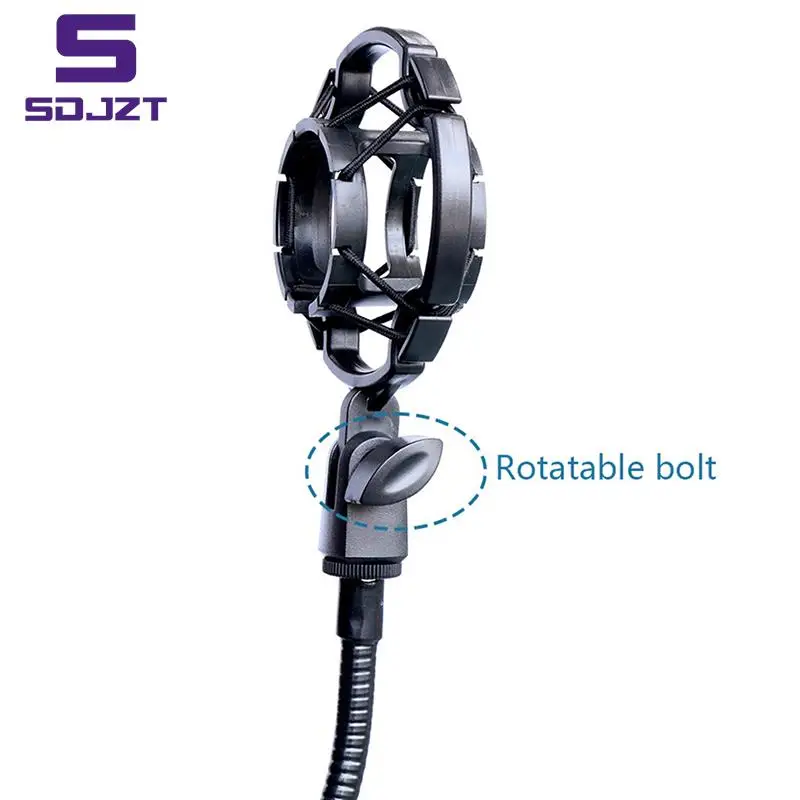 Universal Professional Condenser Microphone Shock Mount Holder Studio Recording Bracket For Black Large Mic Clip - Image 3