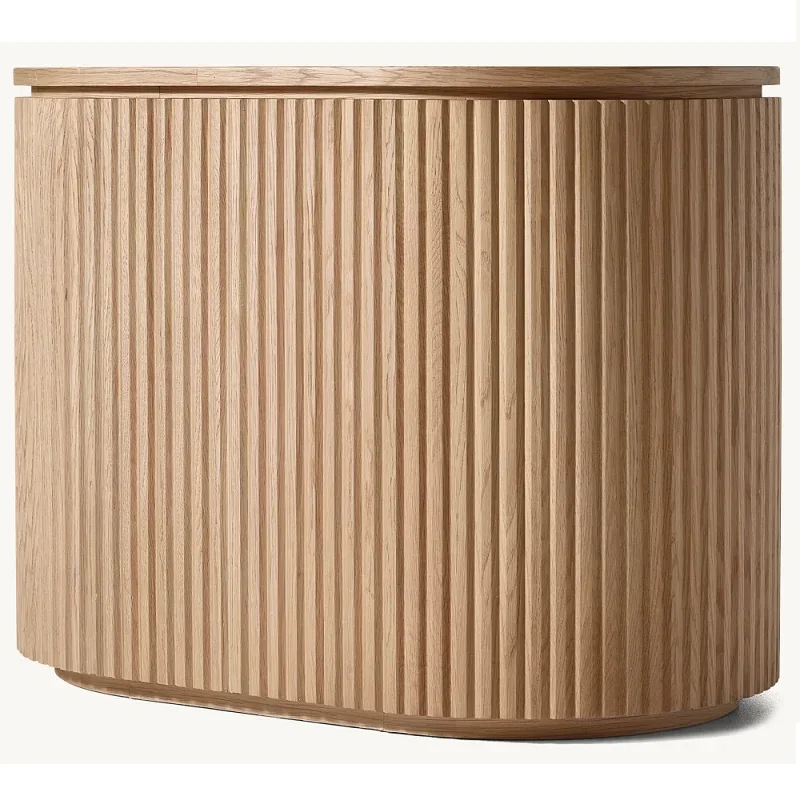 

A Modern design custom size oak wood bedside table luxury bedroom table