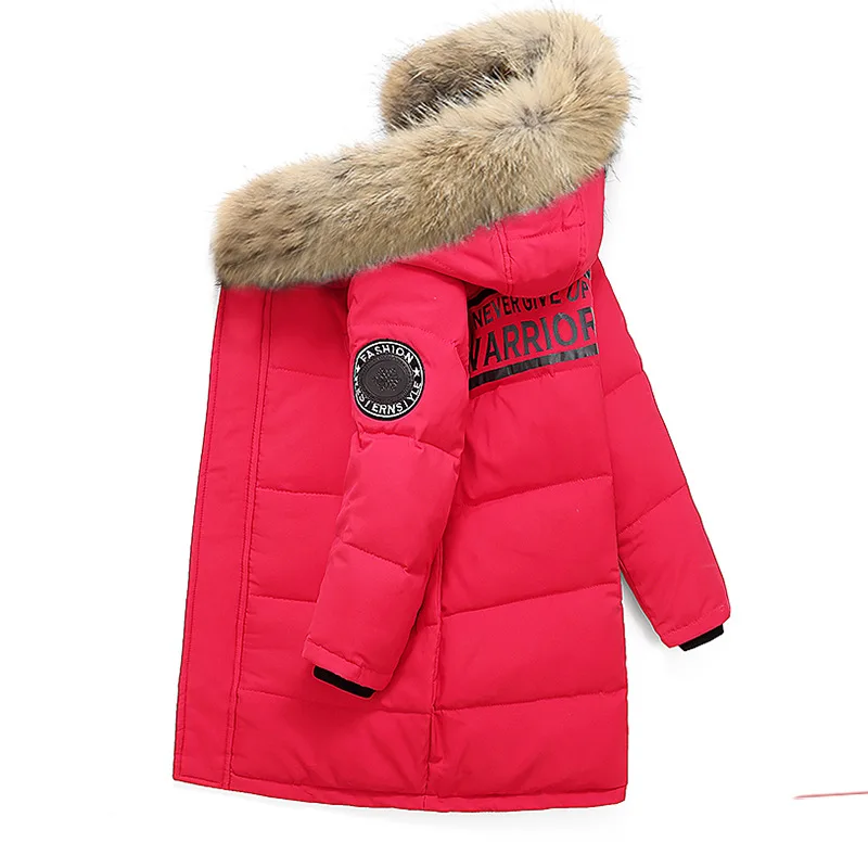 2024 russo inverno bambini ragazzo piumino con cappuccio impermeabile addensare caldo ragazzo capispalla cappotto 4-14 anni bambini Parka adolescente