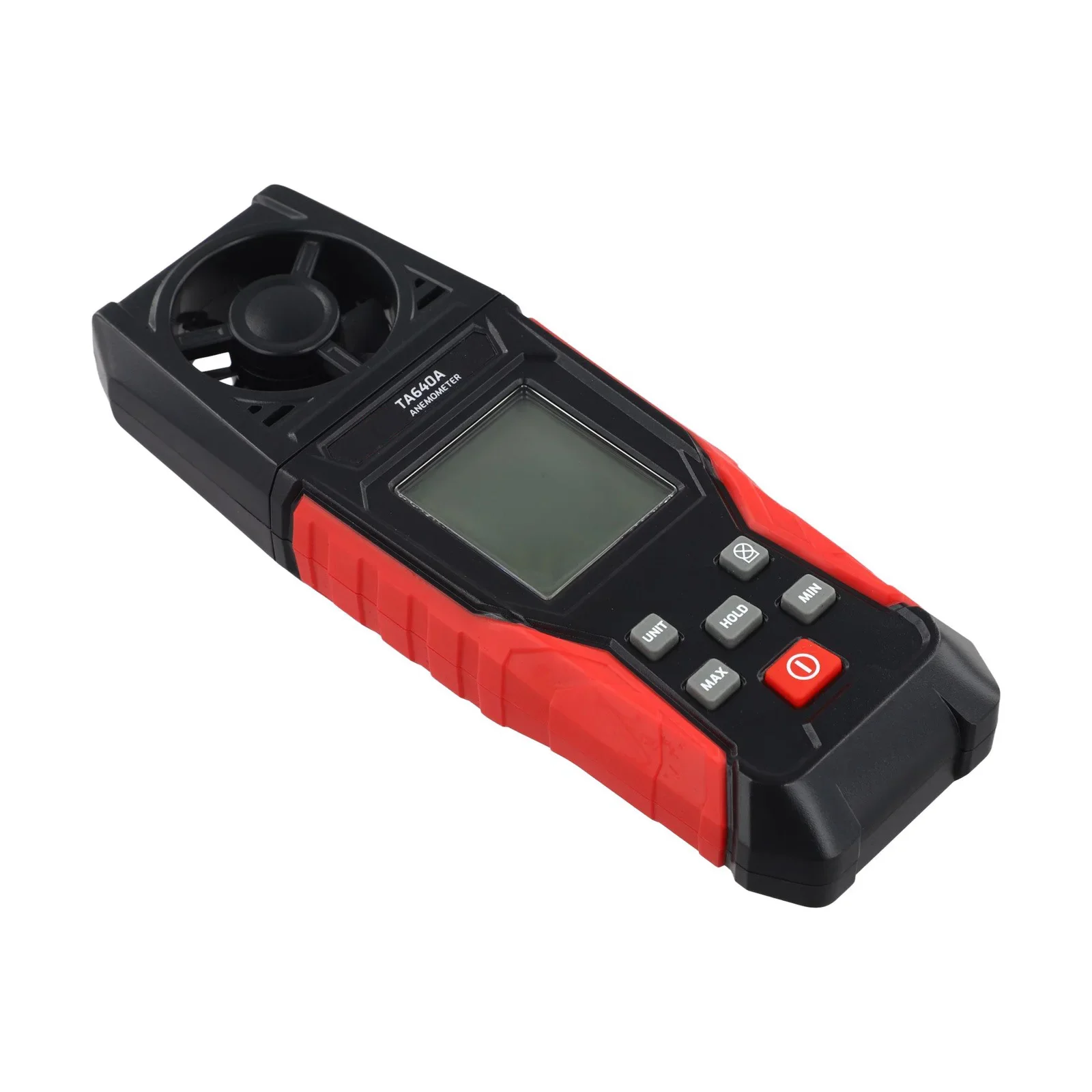 Handheld Digital Anemometer with Wide Measurement Range and Temperature Sensor Featuring Data Hold and Automatic Shutdown