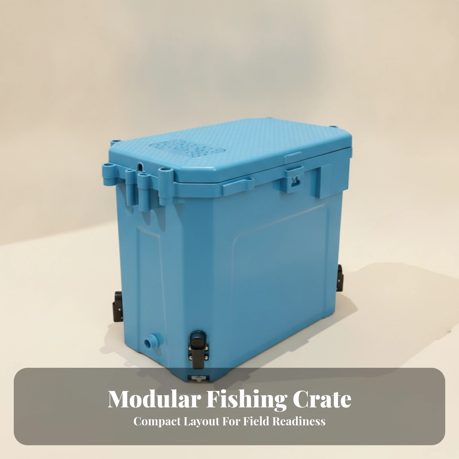 Fishing Seat Box Heavy-Duty Tackle Storage Box with Legs Robust Portable for Anglers