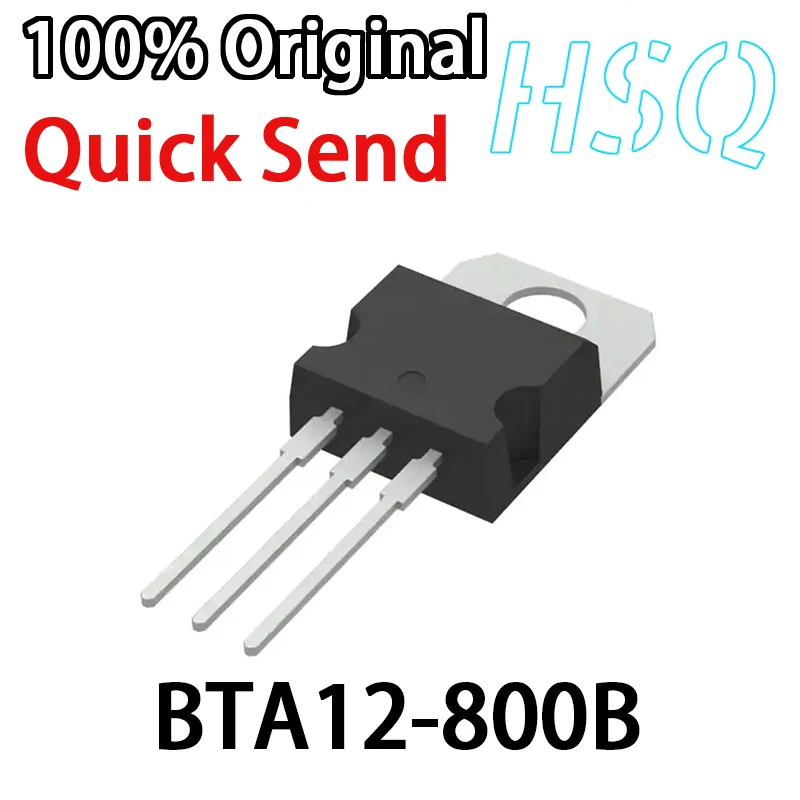 

10PCS New BTA12-800B BTA12800B TO220 Bidirectional Thyristor Switch 12A 800V