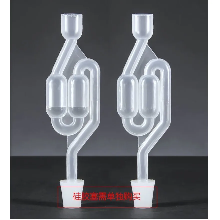 

S-Shape Airlocks ,Homebrew Bubble Airlock Carboys Stopper Fermenter Seal Valve with Food Grade Grommets Wine Making Equipment