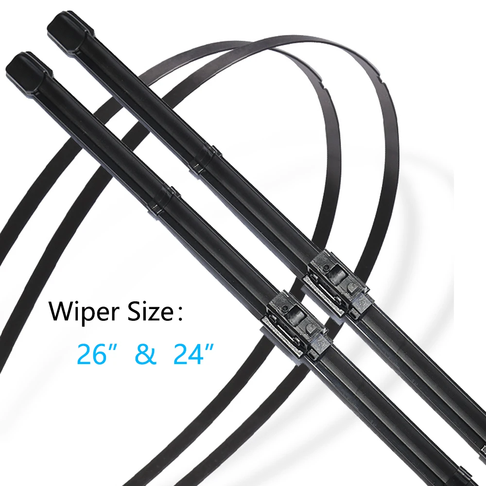 2x For Mercedes Benz Sprinter VS30 2019 2020 2021 Front Window Wiper Blades Cutter Rubber Strip Refill Brushes Auto Accessories