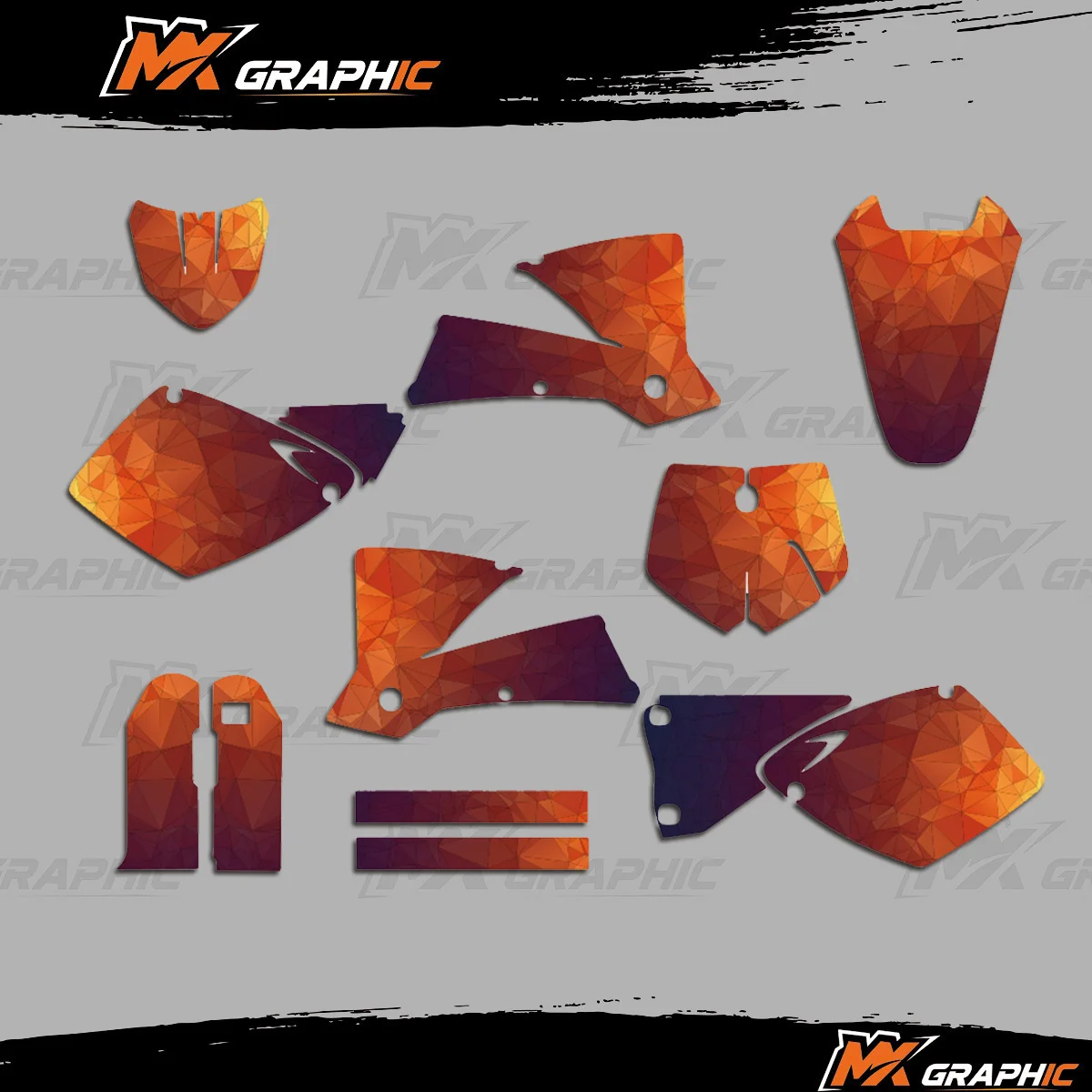 

Graphics Kit For KTM SX SXF 2001 2002 125 250 380 400 520 Motorcycle Decals Stickers