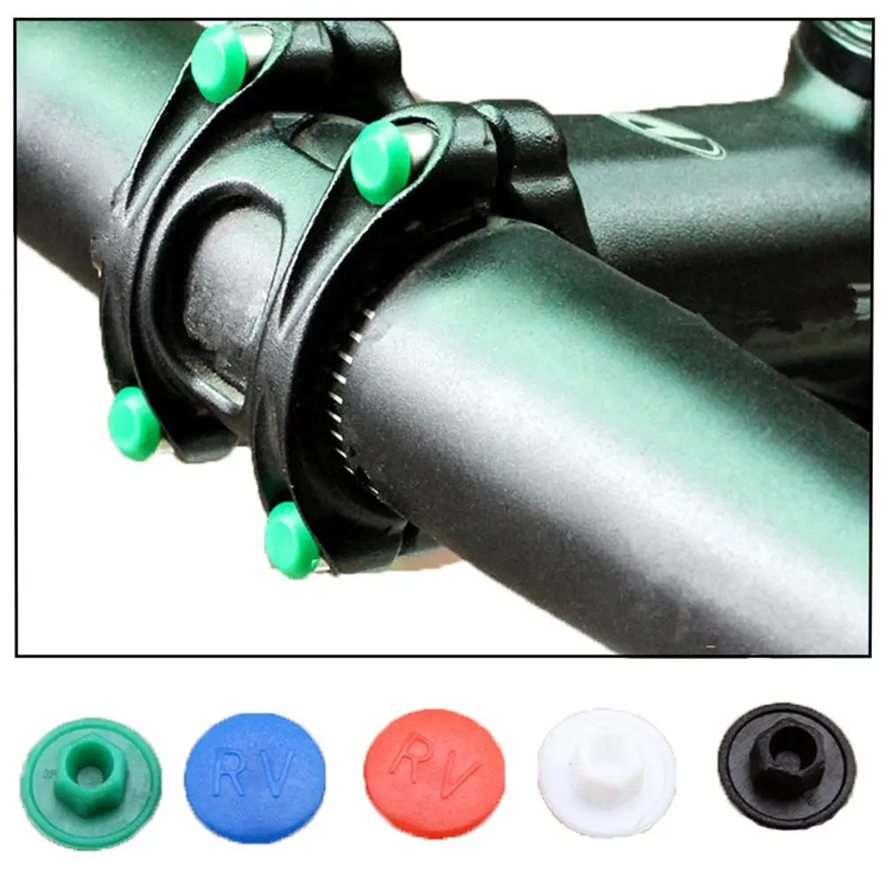 10PCS Outdoor Sport Dustproof Bicycle Stem Protective Gadget Hexagon Bolt Cover M5/M6  Screw Cap