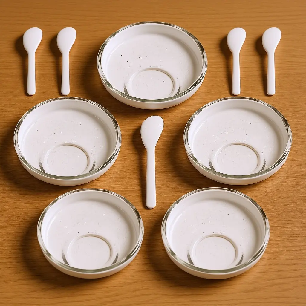 

Набор: Многофункциональная стеклянная чаша для масок, для смешивания DIY-масок для лица, инструмент для салонов и спа, нетоксичная, для ухода за кожей