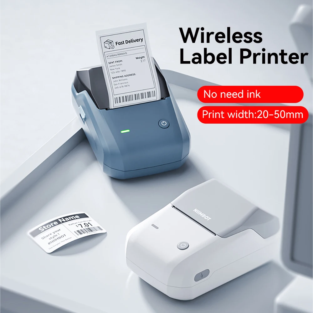 Niimbot B1/B1 Pro Inkless Label Printer Wireless Self-adhesive Label Maker DIY Price Tag Barcode Printing for Home Business
