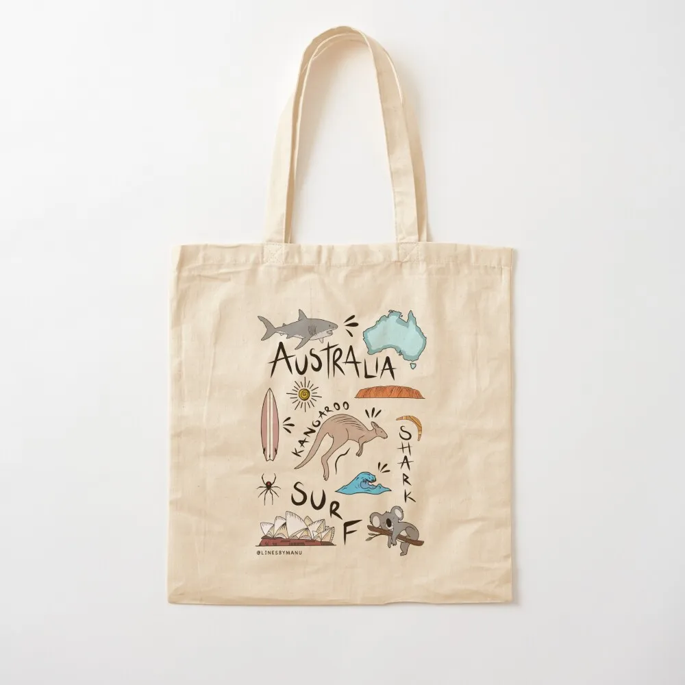 Life in Australia Tote Bag shopper bags for women tote bag university shopper bag women canvas custom tote